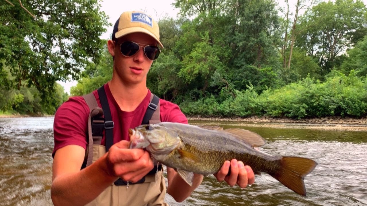 Flyfishing Milwaukee River Smallmouth!! YouTube