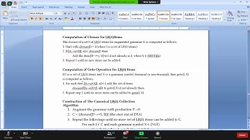 Compiler Design and Construction(CDC) Lectures | 30 Sept | 23