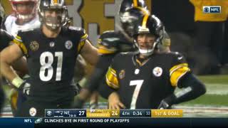 Juju Smith-Schuster 69yd catch Steelers vs Patriots Week 15