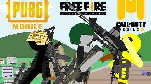 PUBG Mobile vs Free Fire vs Call of Duty Mobile - Pivot Stickman Animation