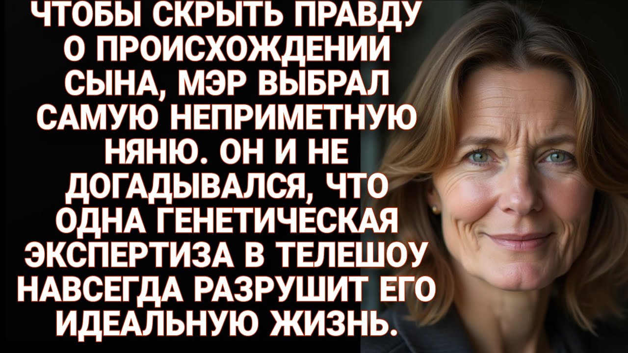 Мэр нанял няню для купленного сына, но ДНК-тест в прямом эфире вскрыл правду и разрушил его жизнь.