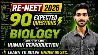ReNEET 2026 BIOLOGY🔥 Human reproduction : MOST Expected 90 Questions || Hemant sir