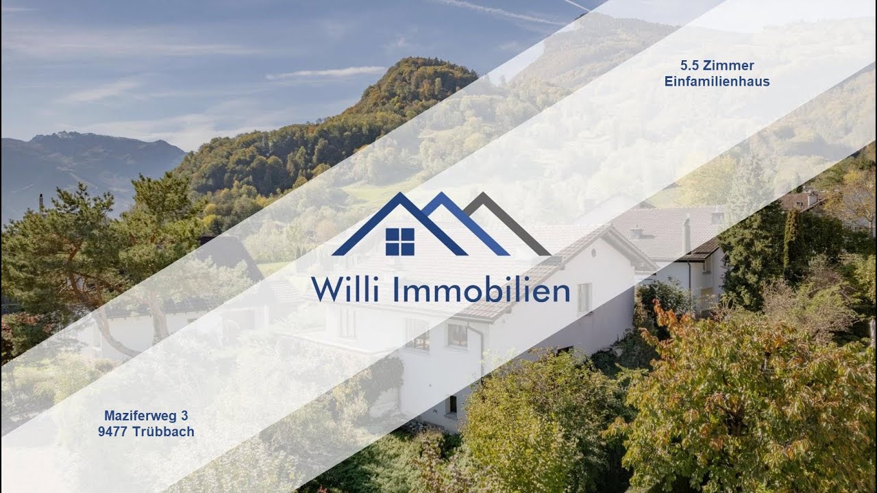 Trübbach - 5.5 Zimmer-Einfamilienhaus mit grünem Umschwung