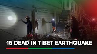 Rescuers comb through destruction as 7.0 earthquake kills at least 16 in China's Tibet