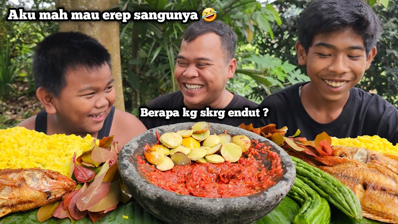 BERAPA KG BB ENDUT SEKARANG ? MUKBANG NASI LIWET KUNING ! MAKANAN SUNDA BIKIN NGALIMED