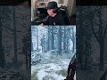 BRO EVEN COVERED HIS EYES TO HIT THIS HATCHET 😭🪓 #deadbydaylight #dbd #shorts