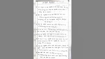 INTER MATHS 2B SYSTEM CIRCLE IMPORTANT QUESTIONS