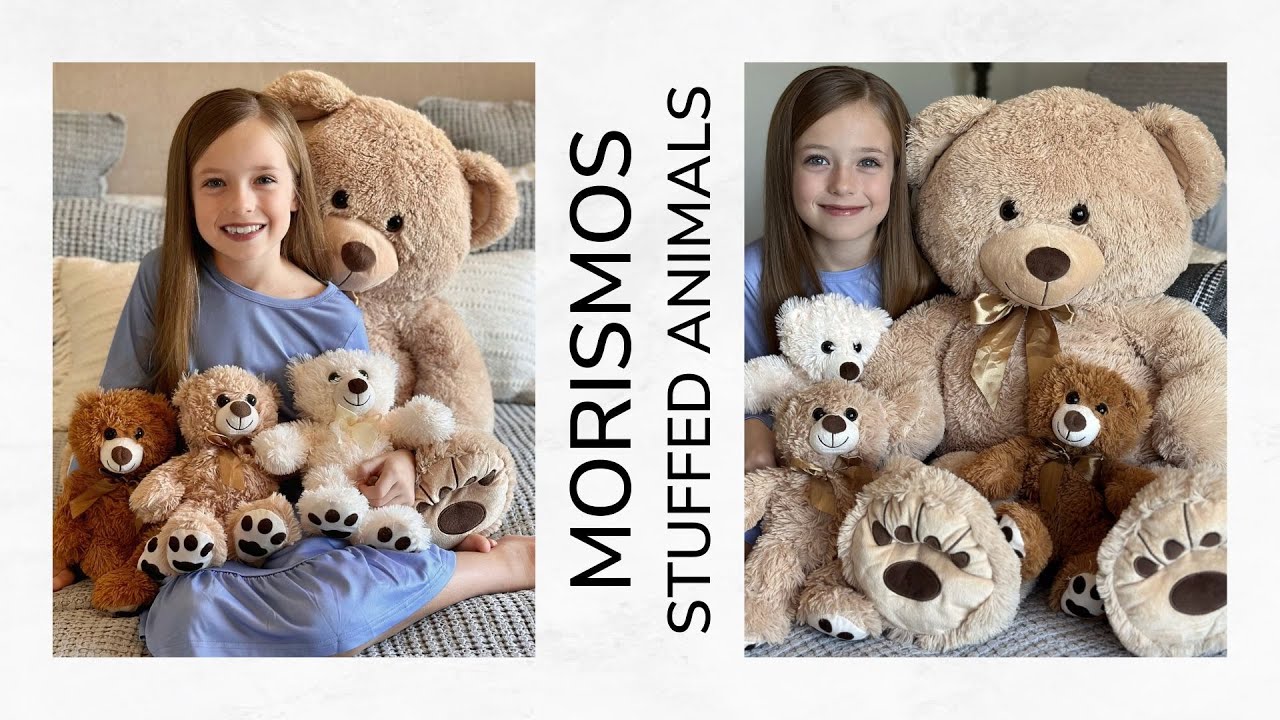 🧸Mom Teddy Bear with Three Baby Bears, 35 Inches 🌈 MorisMos Stuffed Animals 
