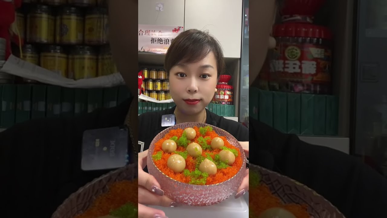 ASMR  Eating TOBIKO EGGS เสียงกินไข่กุ้ง | Mukbang  Sounds | SALMON & CAVIAR MUKBANG  계란 먹기 #920