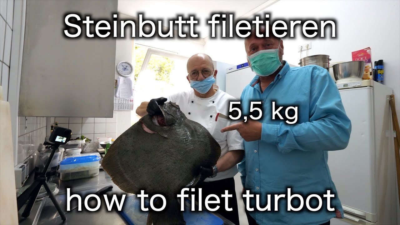 Steinbutt richtig filetieren - how to filet turbot - in Echtzeit - Restaurant Da Claudio Nürnberg