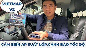 Cảm Biến Áp Suất Lốp Vietmap V2  Tích Hợp Cảnh Báo Tốc Độ Giới Hạn, Camera giao thông.