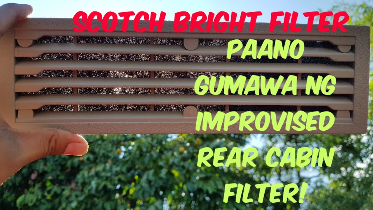 Rear Aircon Cabin Filter NV350 | Improvised rear cabin filter | Mekaniko
