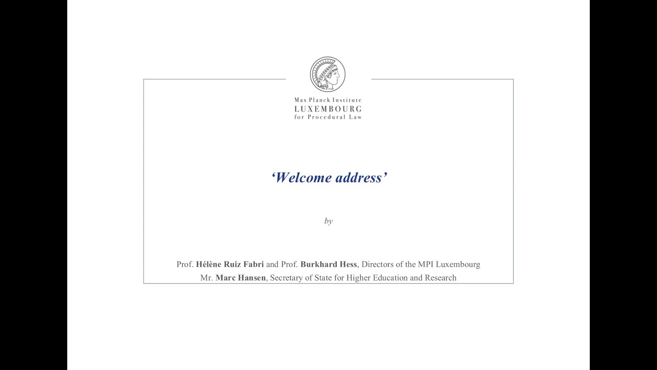 TTIP – Welcome address