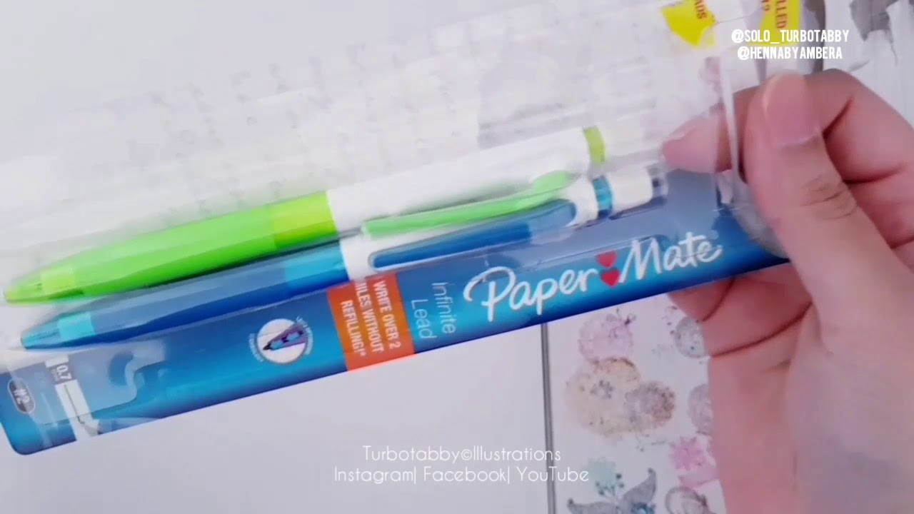 ♡Mechanical Pencils: Zebra & Paper💕Mate by Turbotabby©Illustrations🐱