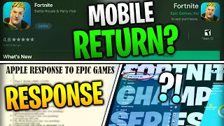 Apple has finally responded to epic games and announced they want
fortnite back on the appstore.. but do something. does not fortni...