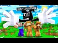 HOW To SUMMON CARTOON DOG in MINECRAFT with GIRLFRIEND!