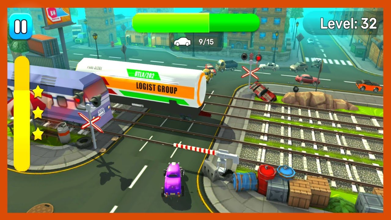 RAILROAD cROSSING 2LEVEL 32 NEW UPDATE NEW TrAIN & NEW