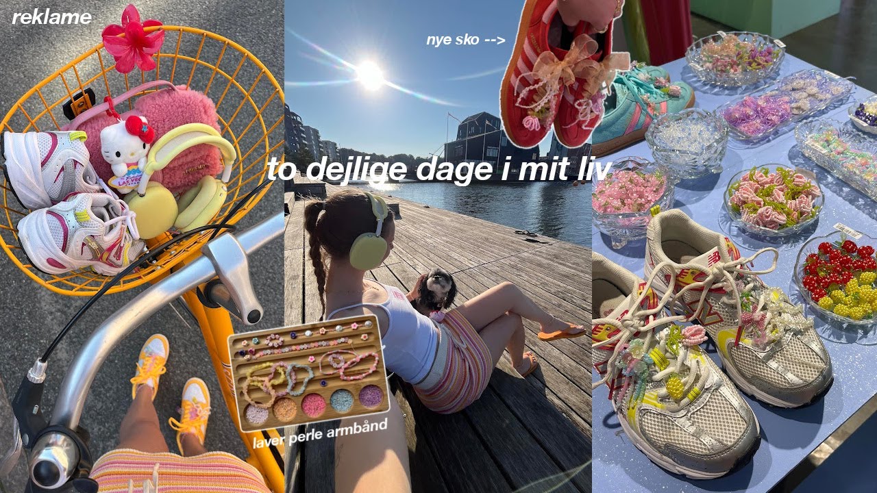 TO DAGE MED MIG: LAVER SKO CHARMS, I BIO MED ROSA OG SNAKKER OM PERFEKTHEDSKULTUR *VLOG*