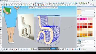 SKETCHUP TUTORIAL / MAKING COMPLEX CHAIR / SKETCHPLUS PLUGIN