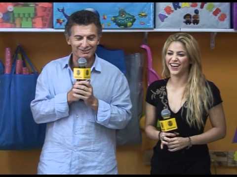 Shakira visitó un centro infantil comunitario en la Villa 21-24