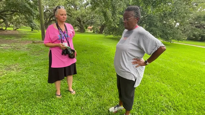 Freddye Hill, 76, New Orleans retiree, reflects on the her walks around the live oaks in City Park.