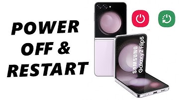 How To Turn OFF Samsung Galaxy Z Flip 5 | Restart Samsung Galaxy Z Flip 5