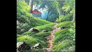 Landscape Oil Painting 🏫Tutorialold Villagehouses