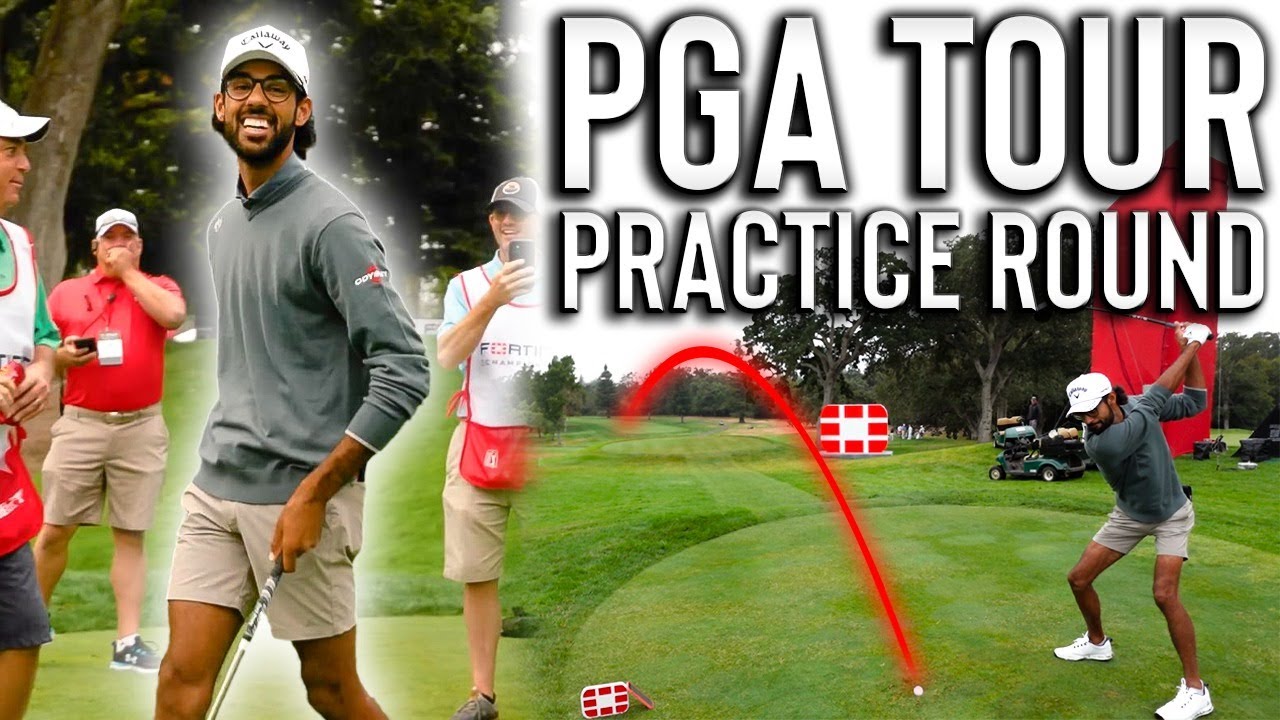 BEHIND THE SCENES OF A PGA TOUR PRACTICE ROUND | AKSHAY BHATIA