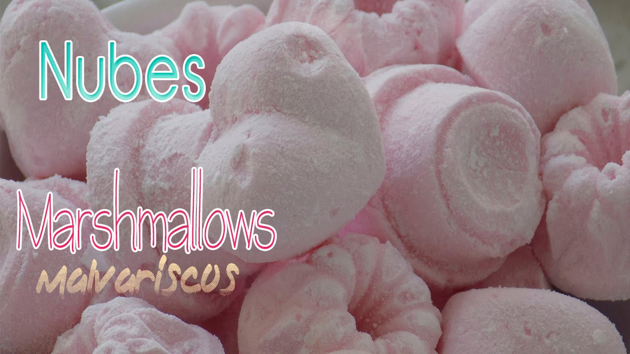 Nubes de gominola caseras // Marshmallows o malvaviscos //  CHUCHERÍAS