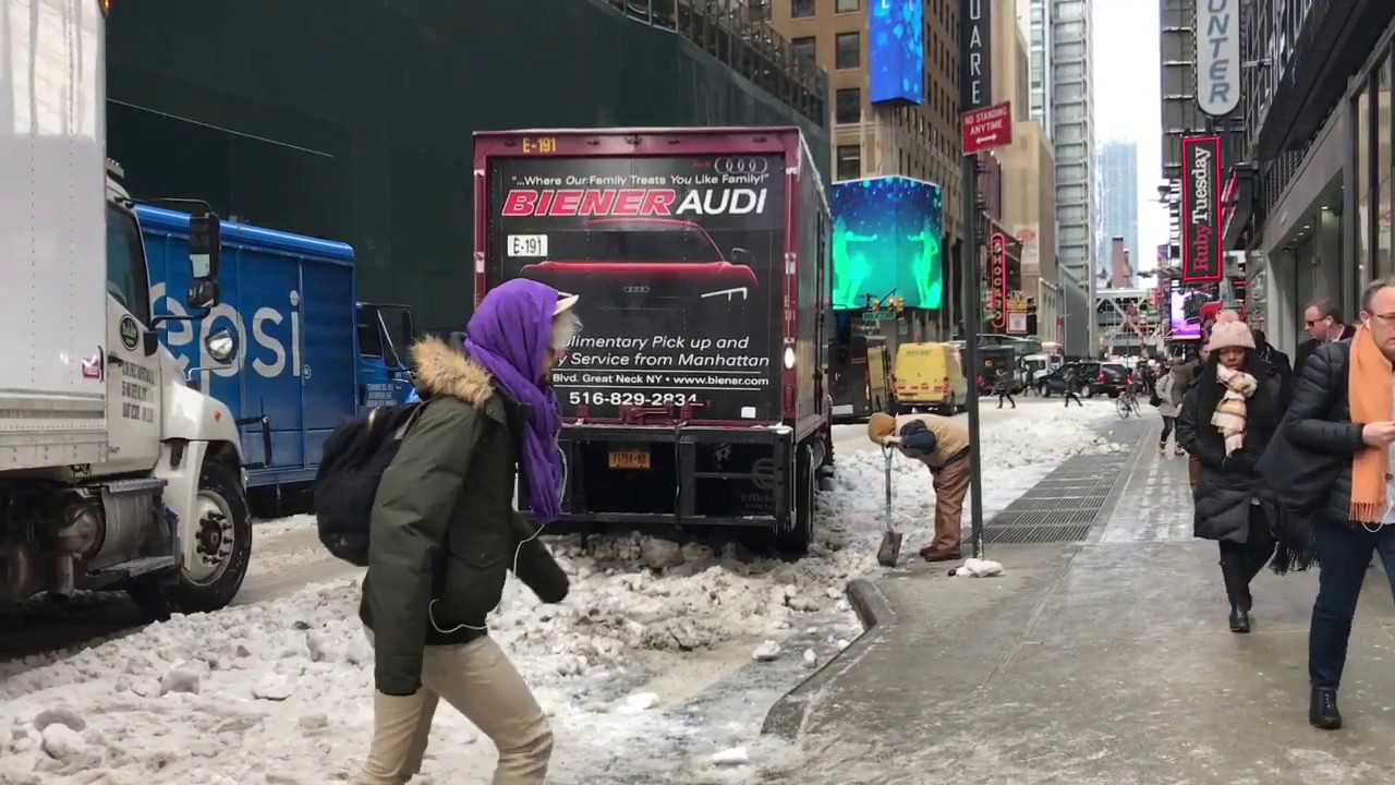 The day after Winter Storm Stella in NYC 3.15.2017 - YouTube
