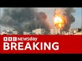 BREAKING: Iran launches “mass drone and missile attack” on Israel | BBC News