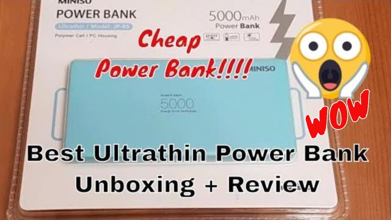 Miniso Power Bank Ultrathin Fast Charging Charging Solution 2020 Unboxing Review Youtube