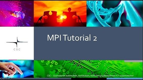 MPI Tutorial 2