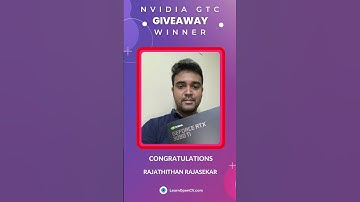 Winner of a NVIDIA RTX 3080Ti GPU