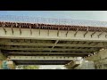 Psc beam launching , Deckslab #reinforcement work and casting  #vup expresswayconstruction process