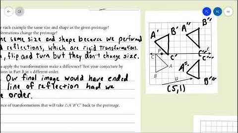 HS Geometry: 3 1 Sequences of Transformations