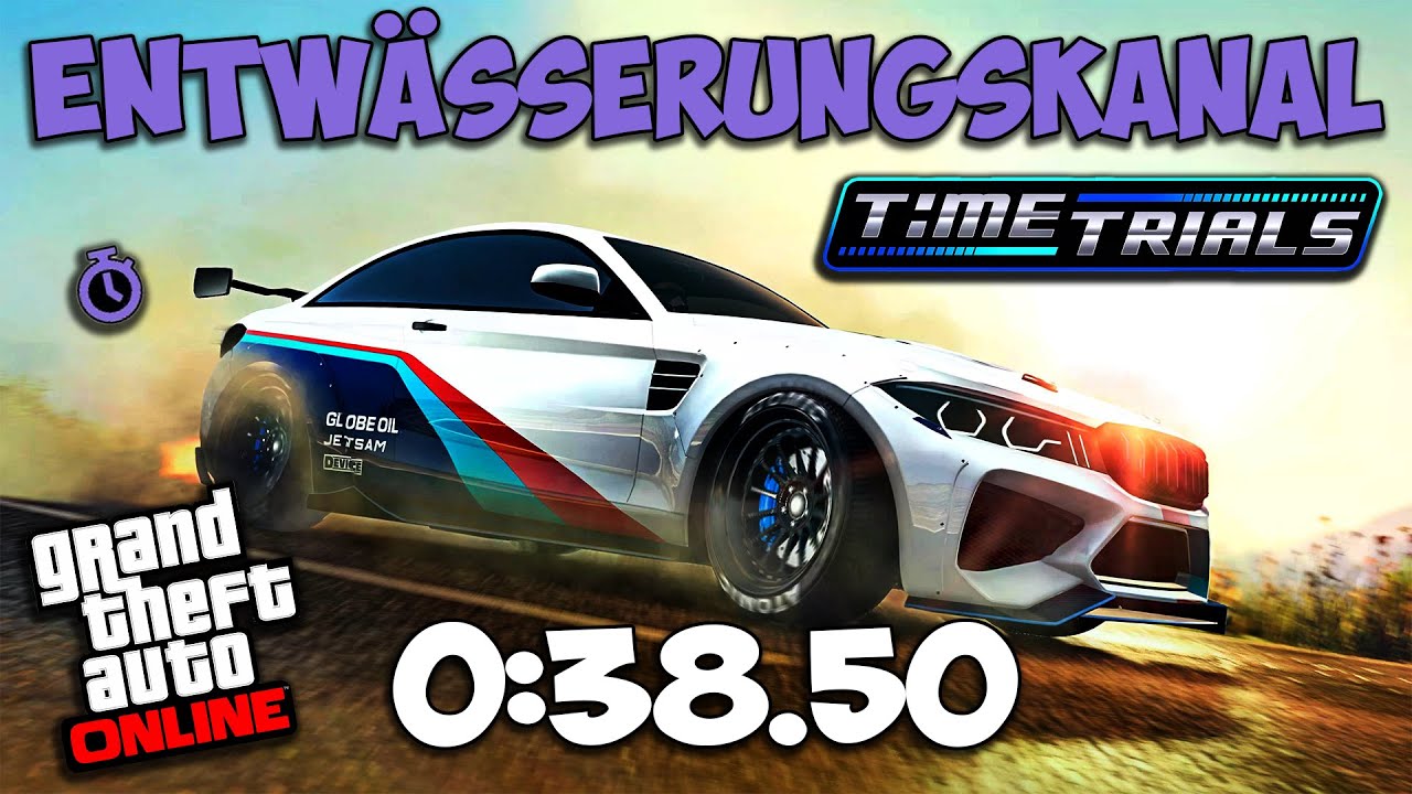GTA 5 ONLINE Zeitrennen - Entwässerungskanal - 100.000$ in 1 Minute!