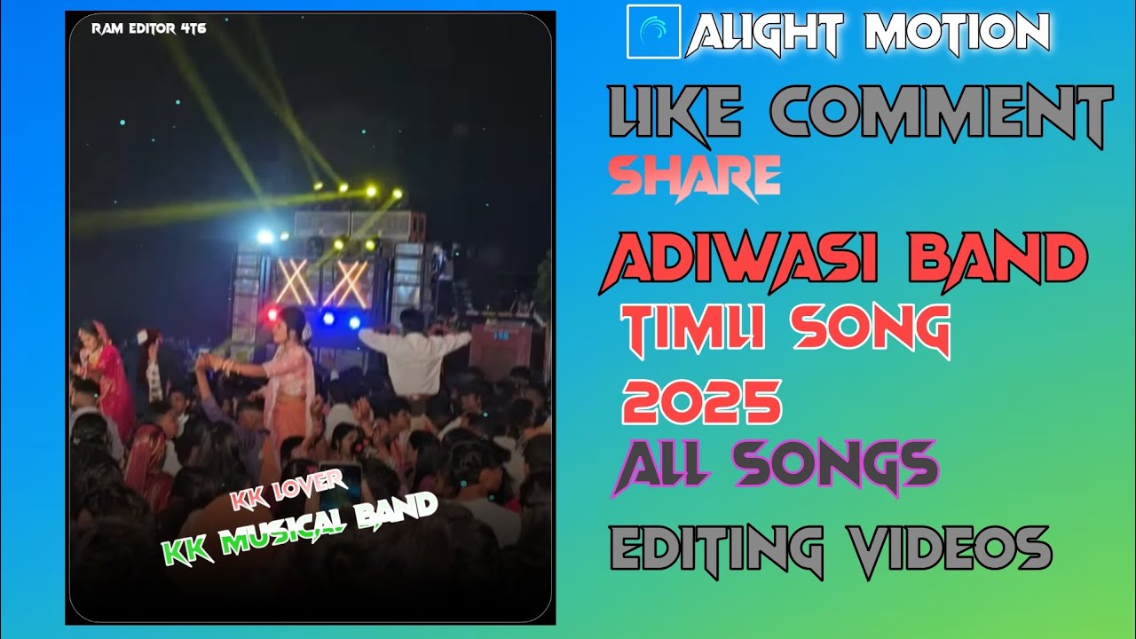 Kk musical Band song trending status video editing adiwasi status video 2025.