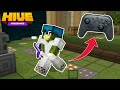 Controller player vs PC players in skywars (Hive)