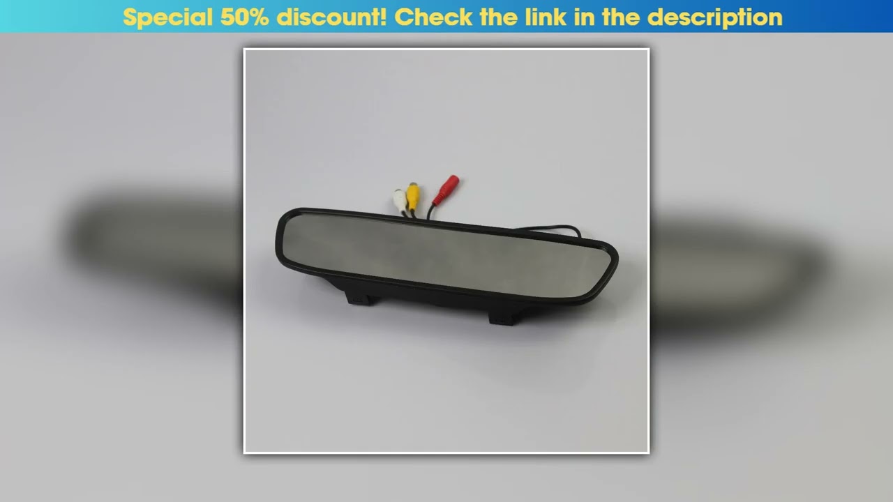 Top 2-in-1 Car Parking System with 4.3" Digital TFT LCD Mirror Monitor and 170° Wide Angle Rear Cam