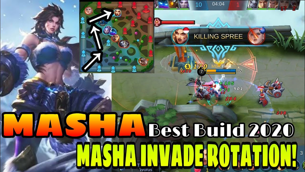 MASHA NEW ROTATION! | Masha Best Build 2020 | Top Global Masha by Heist ~ Masha Mobile Legends