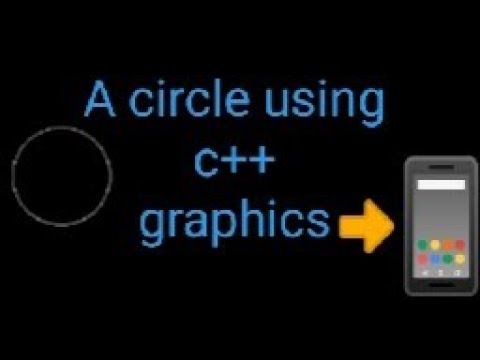 How to draw a circle in c++ graphics - YouTube