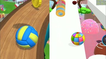Sky Ball Jump VS Candy Ball Run Gameplay Walkthroungh Android ios Levels 142