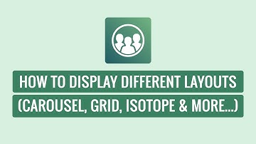 WP Team Pro - How To Display Different Layouts (Carousel, Grid, Isotope & More...)