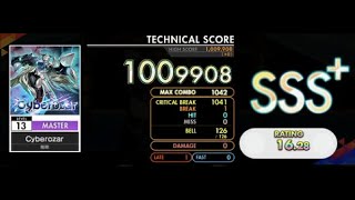 [オンゲキ] 削除 - Cyberozar (Master Lv. 13) ABFB SSS+ Rank【外部＋手元】