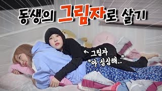 동생의 그림자가 되어 하루를 살아봤습니다..동생에게 고문당하는 그림자의 삶..?! [예씨 yessii]