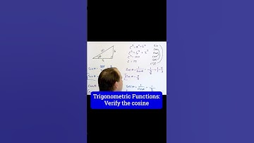 Master Trigonometric Functions: Verify the Cosine