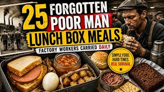 25 FORGOTTEN Poor Man Lunch Box Meals Factory Workers Carried Daily