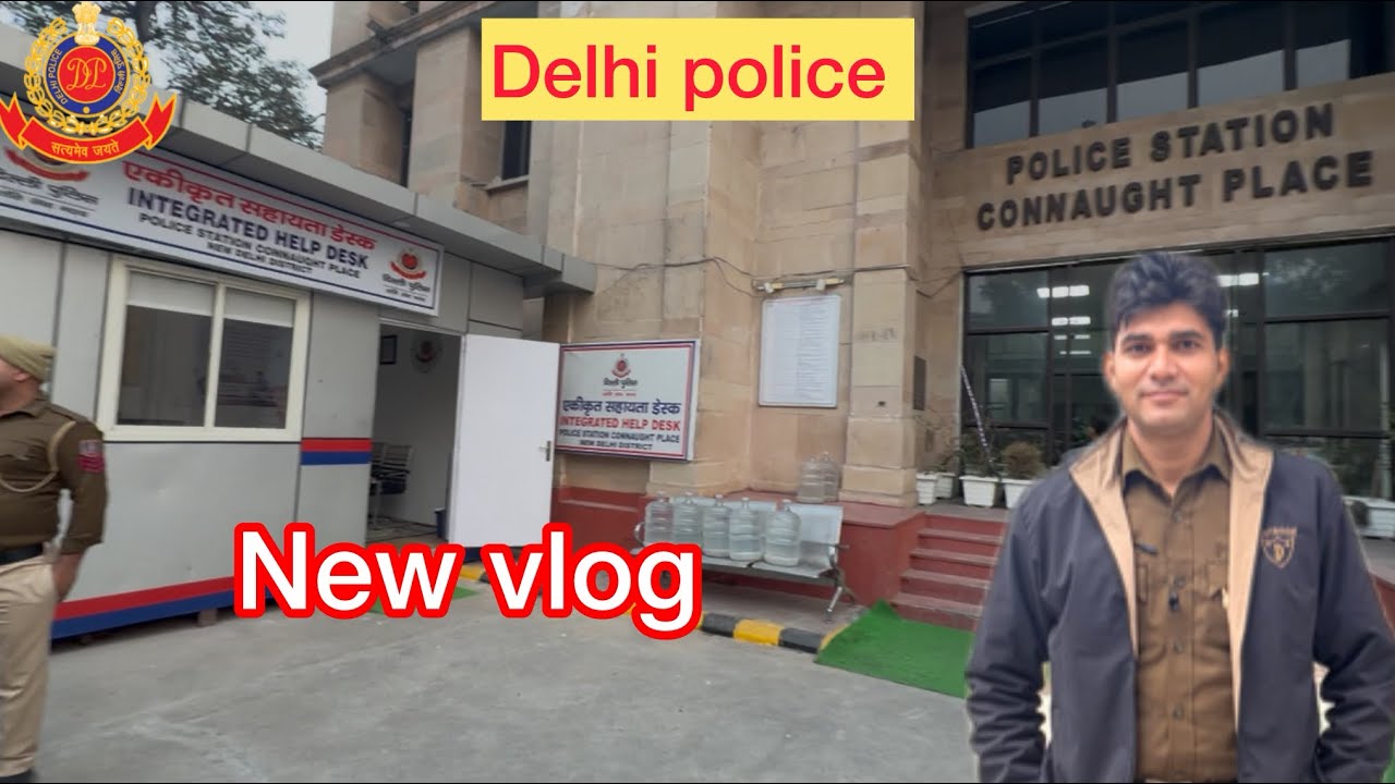 Delhi police || new vlog || Connaught place duty 