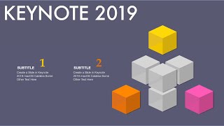 #086 #StayHome #WithMe Create a Animated Cubes Slide Magic Move in macOS Catalina Keynote Principle